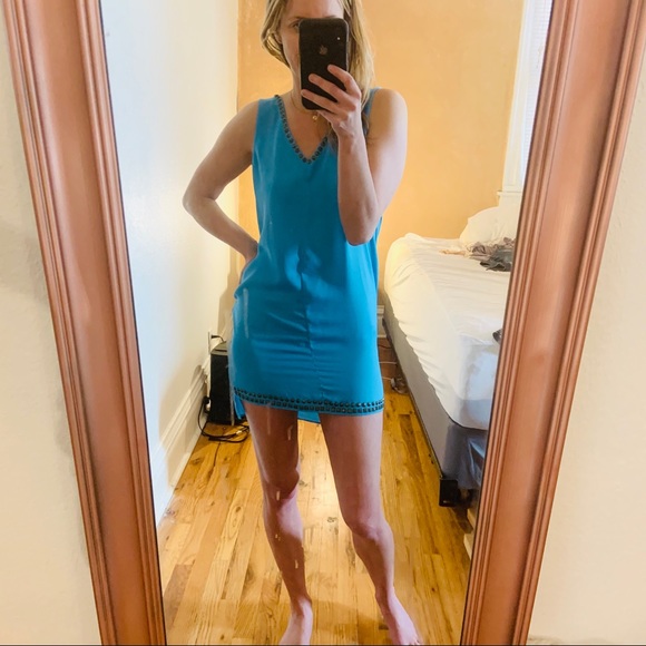 Amazing cerulean blue sparkle & fade dress size s - Picture 10 of 12